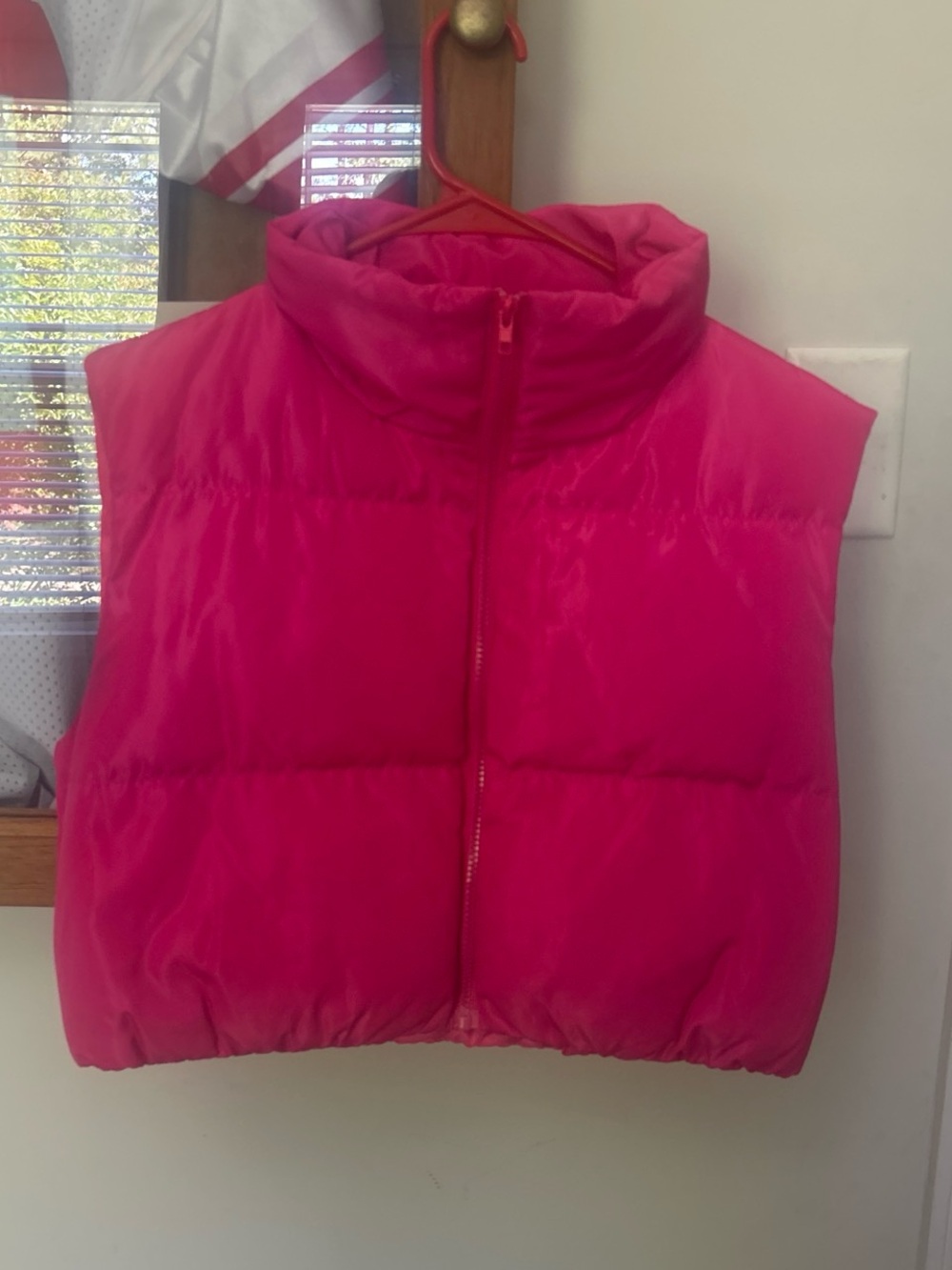 Girls Pink Puffer Vest - Lightweight Sleeveless Jacket